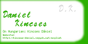 daniel kincses business card